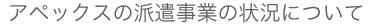 アペックスの派遣事業の状況について